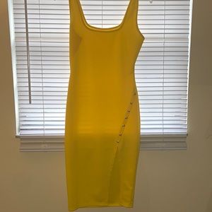 Women’s Yellow Body con Dress